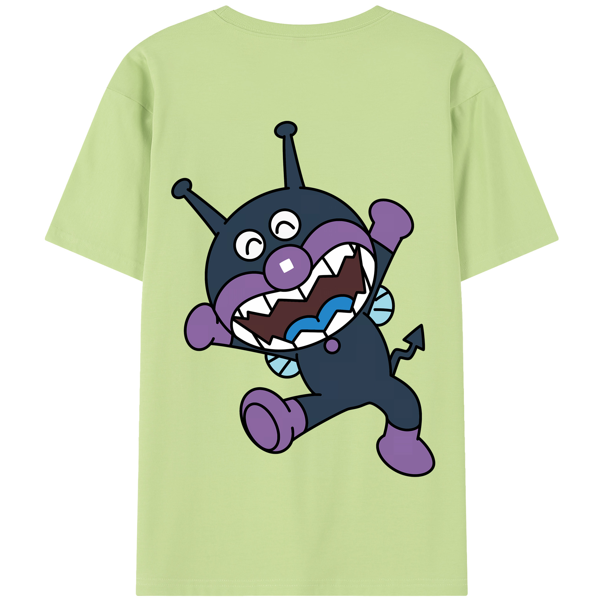 （画像用） アンパンマン Anpanman 綿100％半袖Tシャツ（背面プリント）